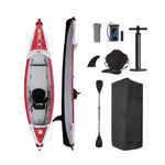 Spatium Kayaks 1-Person Kayak-Leisure Kayak Aluminium Paddle, with Air Cylinder,Seat, Foot Pedal,Travel Backpack 375
