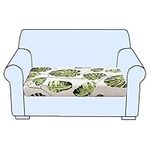 KRFOONN Printed Sofa Couch Cushion Covers Stretch Replacement Seat Cushion Covers Loveseat Sofa Cushion Furniture Protector Washable Sofa Seat Cushion Covers with Elastic Bottom (Medium, 14)