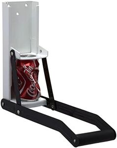KitchenCraft Wall Can Crusher with Beer Bottle Opener, Metal, Black/White