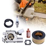 FZJDSD Chainsaw Air Fuel Filter Line Spark Plug Carburetor Kit Compatible with Stihl MS251 MS231C MS251C MS241 MS231 MS241C Chainsaw Parts C1Q-S233
