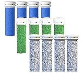 CSL Rollers Compatible with Emjoi Pedi Extreme Coarse/Extra/Coarse Refill Mixed 12 Pack (DO NOT FIT The EMJOI Mini AS Photo 2 Shows)