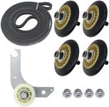 134715900 Dryer Drum Roller Assembly & 134793500 Dryer Idler Pulley & 137315300 Dryer Belt, Upgraded Dryer Repair Kit for Electrolux/Frigidaire Dryer Belt Maintenance Kit