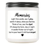 Memorial Candles Gifts for Loss, Condolences Gifts, Sympathy Gifts, Bereavement Gifts for Loss of Loved One, Mother, Father, Son, Daughter, Husband, Wife, Sister, Brother, Women, Men - 7oz Soy Candles