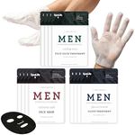 SpaLife Men's 12-Piece Spa Set: Repairing Hand Gloves for Dry Hands, Cooling Mint Foot Socks for Cracked Heels, and Moisturizing Face Mask Ultimate Men Grooming and Relaxation Gift Kit