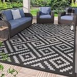GENIMO Outdoor Rug for Patio Cleara