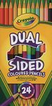 CRAYOLA Dual-Sided Colouring Pencils - Assorted Colours (Pack of 12), Half the Pencil, Twice the Colouring Fun! Ideal for Kids Aged 3+