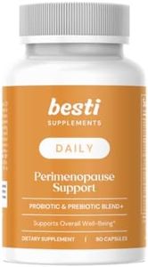 Besti Supplements Daily Perimenopause Support – Probiotic & Prebiotic Blend – Supports Overall Well-Being – 90 Capsules