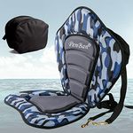 penban Universal Deluxe Kayak Seat Cushion with Storage Bag,Boat Seat SUP Seat Canoe Seat,4 Adjustable Straps for Kayaking Canoeing Rafting Fishing (1 Pack Blue)
