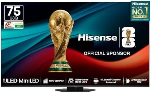 Hisense 189 cm (75 inches) U8Q Series 4K Ultra HD Smart Mini LED PRO TV 75U8Q (Black)