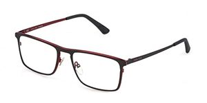 Police VPLB59 Sunglasses, Full Burgundy with Coloured Parts, 54