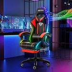 HOFFREE RGB Gaming Chair with Speak