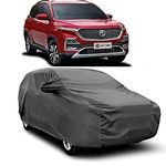 CREEPERS Water Proof - Dust Proof - Car Body Cover for Compatible with MG Hector Car Cover - Waterproof UV Proof - Car Body Cover (Life Time Grey with Mirror)