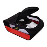 Scott Edward Portable Golf Shoe Bag Outdoor Travel Zippered Waterproof&Breathable Carrier Bags for Men and Women, Red, Golf-shoe-bags