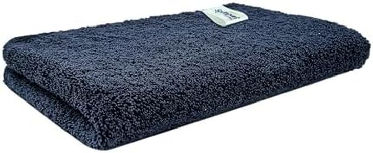 SOFTSPUN Microfiber High Loop Gym&Sports Towels for Men & Women 1pcs Black 380GSM 40X60 cms Fast Drying Super Absorbent Lightweight & UltraCompact Sweat Towels for Working Out Camping Travel.