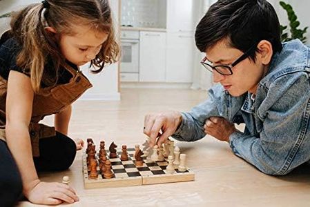 Jsdoin 3-in-1 Wooden Chess Set – Chess, Checkers, Backgammon