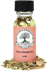 Gold Digger Oil by Art of the Root | Handmade with Herbs & Essential Oils | Conjure, Wiccan, Hoodoo, Pagan & Magick Intentions | Love, Attraction, Wealth & Money Rituals