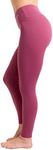 Compression Leggings for Women, Tummy Control Workout Gym Running Yoga Pants Rose