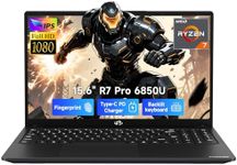 NIMO 15.6" Light-Gaming-Laptop, 8 Cores AMD Ryzen 7 Pro 6850U 16GB LPDDR5 RAM 1TB SSD (Beat i7-1360P Up to 4.7GHz) AMD Radeon 680M GPU IPS FHD Computer with 100W Type-C Backlit Keyboard Fingerprint