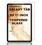 TECHSHIELD® Tempered Glass Screen Protector For Samsung Galaxy Tab S9/S8/Tab S7 11 inch (2022) (SM-X700/SM-X706)