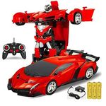 Toy Explosion Robot Cars For Kids 4-8 Year Old,Deformation Car, Remote Control Transformation Car For Boys Robot Vehicle Toys Rc Racing Car. - Multicolor