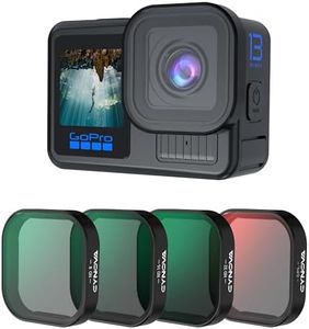 CYNOVA Go Pro Hero 13 Black Filter Set, 4 Pack (CPL/ND8/ND16/ND32) for Go Pro Hero 13 Black Accessories, Neutral Density & Polarizing Lens Filter Kit for Go Pro 13