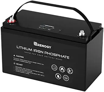 Renogy 24V 50Ah LiFePO4 Deep Cycle Lithium Battery, Over 3500 Cycles, Built-in BMS, Backup Power Perfect for Solar Storage System, RV, Marine, Trolling Motors, Golf Carts and Other Off-Grid System