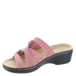 Clarks Women's Merliah Karli Slide Sandal, Dusty Rose Leather, 8 UK