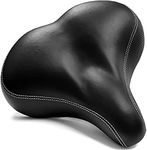 Extra Comfortable Bike Seat for Seniors with Elastomer Springs ââ‚¬â€œ Extra Wide and Padded Bicycle Saddle for Men and Women Comfort ââ‚¬â€œ Universal Bike Seat Replacement