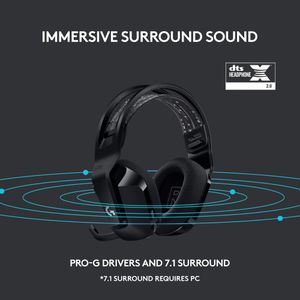 Logitech G733 Wireless Gaming Headset – Black