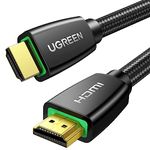 UGREEN HDMI Cable 4K@60Hz 2K 1440P@144Hz HDMI 2.0 ARC Lead Male to Male 18Gbps High Speed Ultra HD HDR UHD HDCP 2.2 Ethernet Compatible with TV Soundbar Laptop Monitor DVD Player PC PS5/4 Xbox(2M)