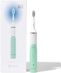 Snow LED Electric Toothbrush - Rechargeable Electronic Brush for Adults - Sonic Technology w/LED Light Whitening & Cleaning Powered w/Sonic Technology for Oral Routine Sea Breeze Green