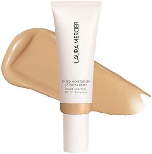Laura Mercier Tinted Moisturizer Natural Dewy with SPF 30: 24HR+ Hydration, Long Lasting, Sheer to Light, Buildable Coverage, Dewy Finish, Improve Skin Tone and Texture, Skin Tint, Citrine