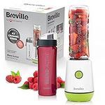 Breville Blend Active Personal Blender & Smoothie Maker | 350W | 2 Portable Blend Active Bottles (600ml) | Leak Proof Lids | White & Green [VBL246]