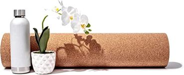 The Yogis 5mm Cork Yoga Mat - Colored Chakra Design With Carry Strap for Hot Yoga Pilate Gymnastics, Gym Double Sided Non-Slip Eco-Friendly Cork Mat for Men and Women [ 5mm ]