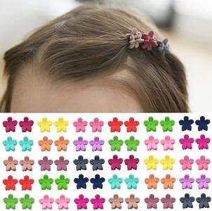 Elesa Miracle 60pcs Baby Girl Mini Hair Claw Clips Flower Hair Bangs Pin Baby Girl Hair Accessories Clips