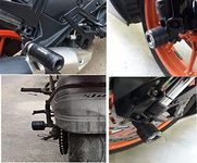 RoadRash Front Fork Sliders/Swing Arm Slider/Exhaust Slider (Combo) For Husqvarna Svartpilen/Vitpilen 250 / KTM Duke 250/390