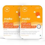 Wellbeing Nutrition Melts Natural Vitamin D3+K2 (MK-7) | Plant-Based & Vegan D3 for Immunity, Heart Health, Joints, Bone, Cellular Protection | Vitashine, Resveterol & MenaquinGold (60 Oral Strips)