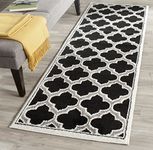 Anthracite/Ivory, 2'6 x 4' : Safavieh Amherst Collection AMT412G Anthracite and Ivory Indoor/Outdoor Area Rug (2'6" x 4')
