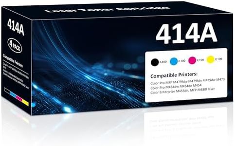 Aililiya 414A Toner Cartridges 4 Pack 414A Toner with Chip Compatible