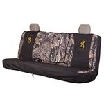 Browning Universal Low Back and Bench Seat Covers, Water and Dirt Resistant Car, Truck, and SUV Seat Covers, Buckmark (Mossy Oak Break-Up Country), Full-Size