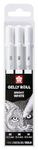 Sakura Gelly Roll Basic White Gel Pen Set of 3, Assorted Sizes | Opaque Pens for Highlights, Drawing & Crafts