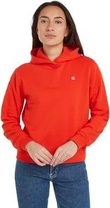 Calvin Klein Jeans Sweat à Capuche Femme avec Capuche, Rouge (Fiery Red), M