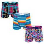 OddBalls | Mens Boxers Multipack | 3 Pack | Classic Fit | Mens Underwear | Hipster Boxer Shorts | Cotton Boxers | Elastic Waistband | Super Bundle | X-Large