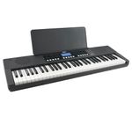 Axus 61 Key Keyboard Piano, Portable Touch Sensitive Lightweight Slimline Keyboard with Carry Handle, Power Supply, 450 Voices and Music Rest