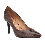 Calvin Klein Women's Gayle Pump, Brown Croco 201, 7.5