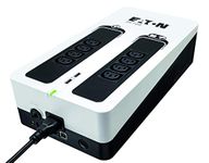 Eaton 3S Gen2 – Off‑Line UPS – 3S700I – 700VA 420W – 8× IEC (4 battery + 4 surge‑only), USB – Black & White (B082TGQ3DZ)