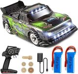 1/28 RC Drift Car,WLTOYS 284131 with /Two Battery/30KM/H High Speed/LED Car Lamp/130 Brushed Motor/2.4GHz Control/4WD System/DIY Upgradable,RC Sport Racing Car for Adults and Boys Gifts (RTR)