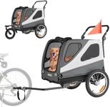 VEVOR Dog Bike Trailer, Supports up