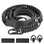 EZshoot Two-Point Sling 550 Paracord Strap, Adjustable Slings with Metal Hook & Solid Swivels for Outdoor