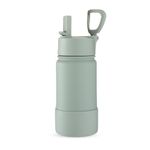 BOTL - Epic Stainless Steel Bottle, Leakproof Straw lid, Insulated Bottle, 14oz 400 ml Sports Cap with Internal Straw Cap and Base Protection - Sage Green